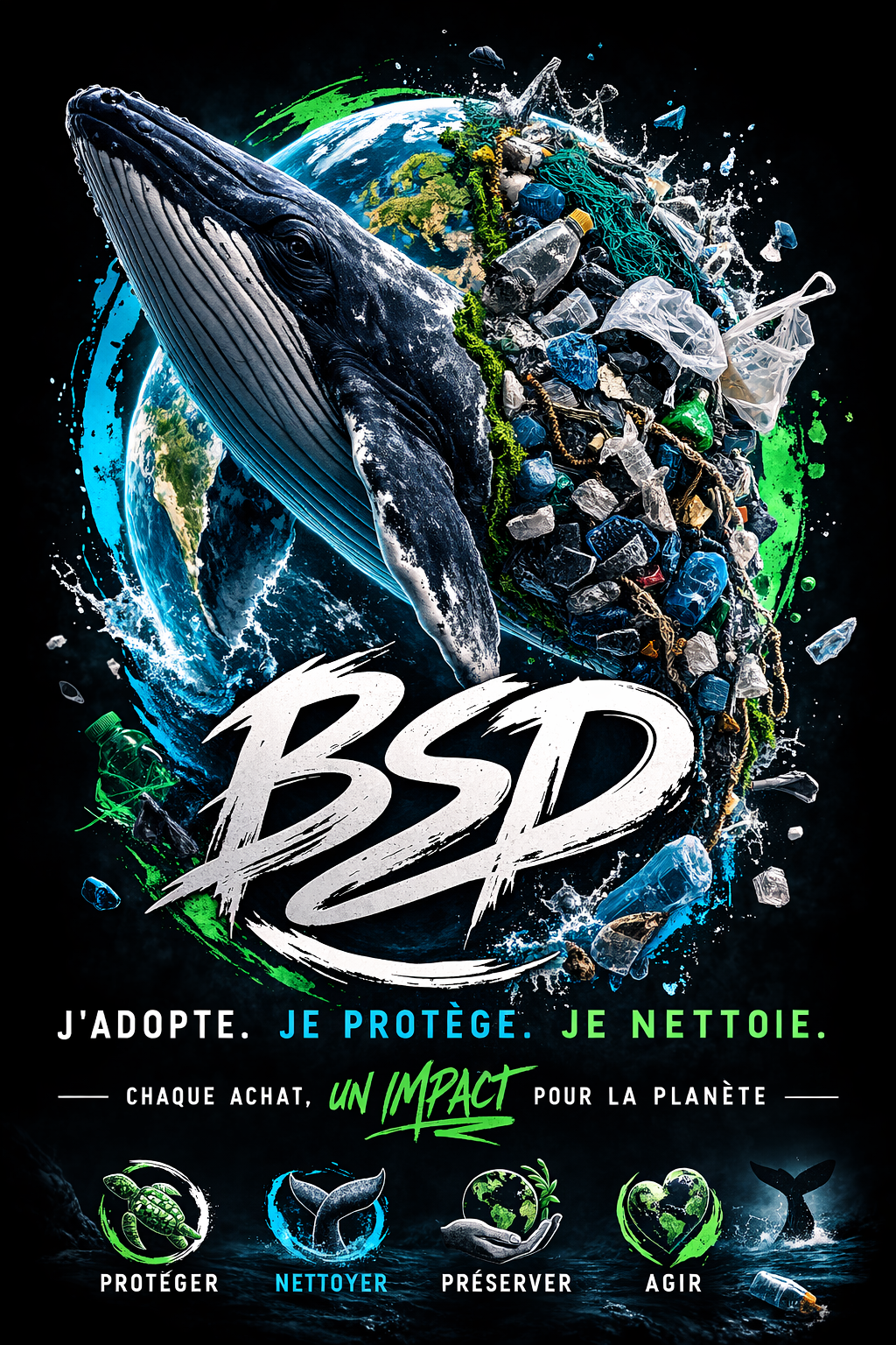 Pack de 5 Autocollants BSD - Collection Complète